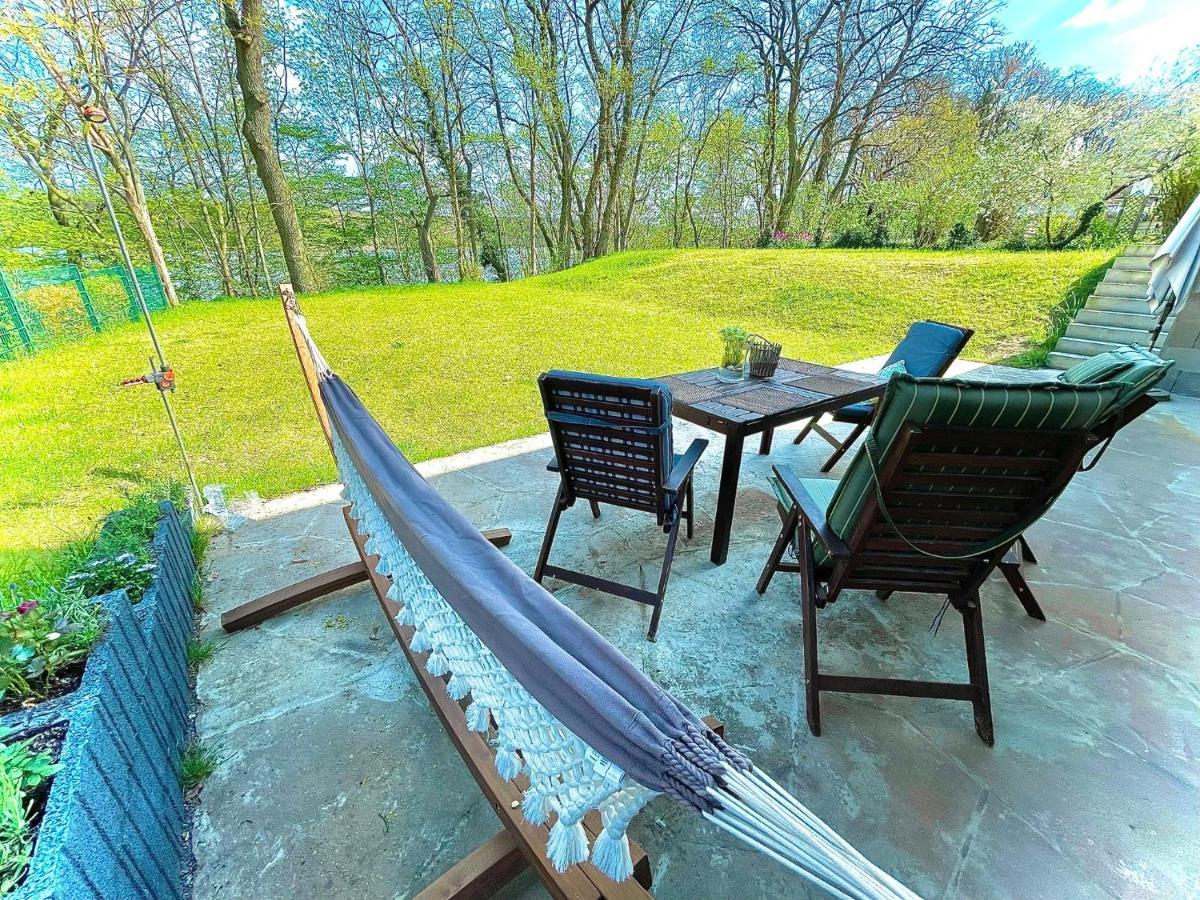 100M2 Fewo Im Haus Am See Mit Garten Bei Potsdam Schwielowsee Esterno foto